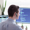 Bluetooth гарнітура HOCO E60 Brightness business BT headset Black (Black)- № 4