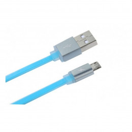 Кабель REMAX Colourful Cable MicroUSB 2.4A 1m Blue