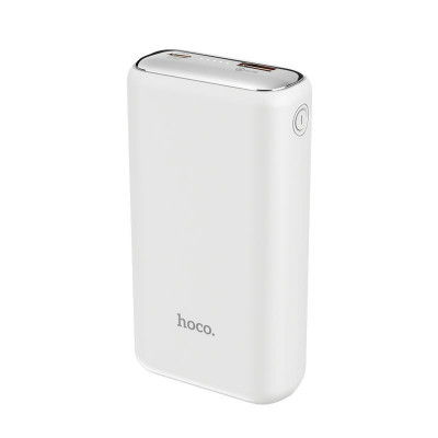 Зовнішній акумулятор HOCO Q1A Kraft fully compatible power bank(20000mAh) White - зображення 1