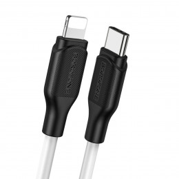Кабель BOROFONE BX42 USB to Type-C 3A, 1m, silicone, TPE connectors, Black