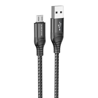 Кабель BOROFONE BX56 Delightful charging data cable for iP Black - зображення 1