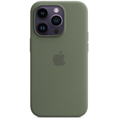 Чохол для смартфона Silicone Full Case AAA MagSafe IC for iPhone 14 Pro Max Olive - зображення 1