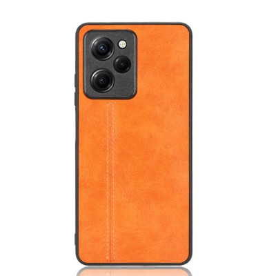 Чохол для смартфона Cosmiс Leather Case for Poco X5 Pro 5G Orange (CoLeathPocoX5pOrange) - зображення 1