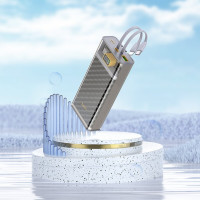Зовнішній акумулятор HOCO J104A Discovery edition 22.5W fully compatible power bank with cable(20000mAh) Gray (Цвет Gray) - фото № 6