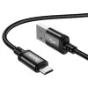 Кабель HOCO X91 Radiance charging data cable for Micro(L=3M) Black (6931474788719) - изображение 2