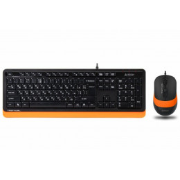 Комплект з  маніпулятора миші та клавіатури A4Tech F1010 Orange