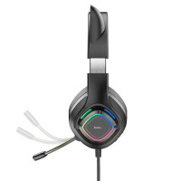Навушники HOCO W107 Cute cat luminous cat ear gaming headphones Elf Cat (Колір Elf Cat) - фото № 2
