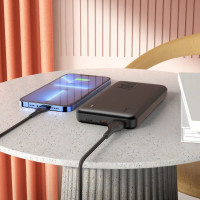 Зовнішній акумулятор HOCO J87 Tacker PD20W+QC3.0 power bank(10000mAh) Black (Цвет Черный) - фото № 4