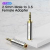 Адаптер Vention 2.5mm Male to 3.5mm Female Audio Adapter Silvery Metal Type (VAB-S02) (Silver)- № 2