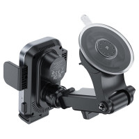 Автотримач для телефона з БЗП ACEFAST D53 wireless charging car holder with electric clamp for dashboard Black (Цвет Black) - фото № 4
