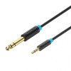 Кабель Vention 3.5mm TRS Male to 6.35mm Male Audio Cable 3M Black (BABBI)