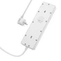 Мережевий подовжувач HOCO  AC14A Rico 5-position socket(PD30W/1C3A) White (Цвет 7068) - фото № 4