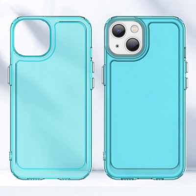 Чохол для смартфона Cosmic Clear Color 2 mm for Apple iPhone 14 Transparent Blue (ClearColori14TrBlue) - зображення 2
