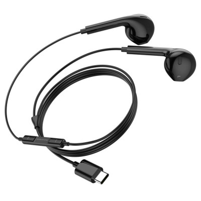Навушники BOROFONE BM80 Magnificent Type-C wire-controlled digital earphones with microphone Black (BM80MCB) - изображение 3