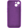 Чохол для смартфона Silicone Full Case AA Camera Protect for Apple iPhone 13 19,Purple - зображення 2