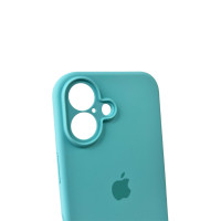 Чохол для смартфона Silicone Full Case AA Camera Protect for Apple iPhone 16 17,Sea Blue (Колір Sea-Blue) - фото № 5