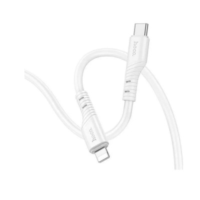 Кабель HOCO X97 Crystal color PD silicone charging data cable iP white (6931474799753) - зображення 2