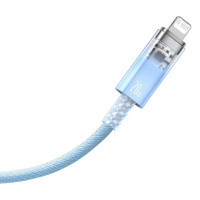 Кабель Baseus Explorer Series Fast Charging Cable with Smart Temperature Control Type-C to iP 20W 1m Blue (Колір Синий) - фото № 3