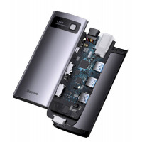 USB-хаб Baseus Metal Gleam Series 7-in-1 Multifunctional Type-C HUB Docking Station Gray （Type-C to HDMI*1+USB3.0*3+PD*1+VGA*1+RJ45*1） (Колір Gray) - фото № 7