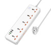 Мережевий подовжувач HOCO  AC14A Rico 5-position socket(PD30W/1C3A) White (7068)- № 2