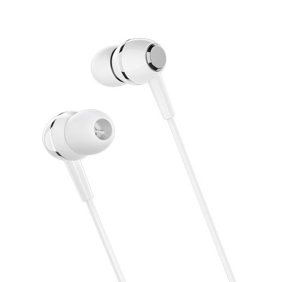 Навушники BOROFONE BM36 Acura Universal earphones with mic White (BM36W) - зображення 1