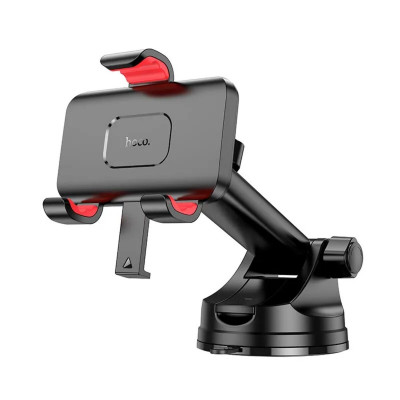 Тримач для мобільного HOCO H22 Dragon automatic clamping car holder(center console) Red Black - изображение 2