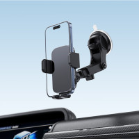 Автотримач для телефона з БЗП ACEFAST D53 wireless charging car holder with electric clamp for dashboard Black (Цвет Black) - фото № 6