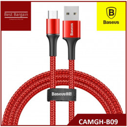 Кабель Baseus halo data cable USB For Micro 3A 1m Red