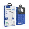 Зовнішній акумулятор HOCO Q1A Kraft fully compatible power bank(20000mAh) White - зображення 7