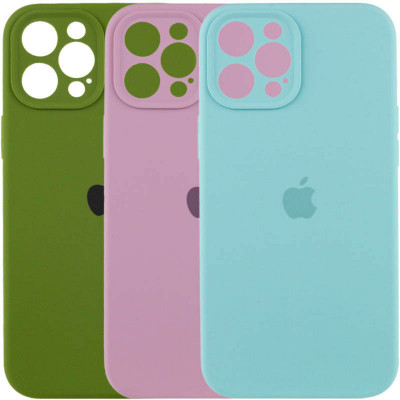 Чохол для смартфона Silicone Full Case AA Camera Protect for Apple iPhone 12 Pro 28,Lavender Grey - изображение 2