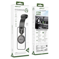 Автотримач для телефона з БЗП ACEFAST D37 magnetic wireless charging car holder for dashboard Black (Колір 7073) - фото № 2