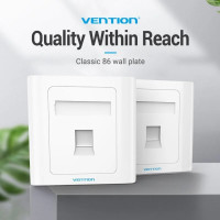 Мережева розетка Vention 1 Port keystone Jack Wall Plate White 86 Type (IFAW0)  - фото № 3
