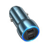Автомобильное зарядное устройство пристрій HOCO Z48 Tough 40W, двухпортовое (2C) автомобильное зарядное устройство Sapphire Blue (6931474795007)