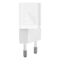 Мережевий зарядний пристрій Baseus GaN5 Fast Charger(mini) 1C 30W EU Moon White(With: Baseus Dynamic 3 Series Fast Charging Data Cable Type-C to Type- (Колір Moon-White) - фото № 3