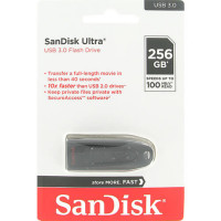 Флеш-накопичувач SanDisk USB 3.0 Ultra 256Gb (130Mb/s) Black (Колір Черный) - фото № 4