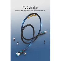 Кабель-подовжувач Vention USB 3.0 A Male to A Male  Cable 1M Black PVC Type (CONBF) (Цвет 7073) - фото № 2