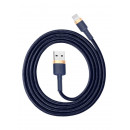 Кабель Baseus cafule Cable USB For iP 2.4A 1m Gold+Blue