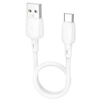 Кабель BOROFONE BX93 Super power 27W charging data cable Type-C(L=0.25M) White