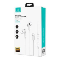 Навушники Usams SJ453 EP-41 Lightning In-ear Earphone 1.2m White (Цвет Белый) - фото № 2