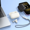 Бездротові навушники HOCO EQ9 Duke true wireless BT headset Milky white (Milky-White)- № 3