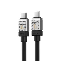 Кабель Baseus CoolPlay Series Fast Charging Cable Type-C to Type-C 100W 1m Black (Цвет Black) - фото № 5