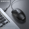 Миша BOROFONE BG17 Morning business wired mouse Black (7073)- № 7