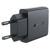 Мережевий зарядний пристрій ACEFAST A65 PD20W GaN single USB-C ultra-thin charger Black - изображение 3