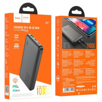 Зовнішній акумулятор HOCO J87 Tacker PD20W+QC3.0 power bank(10000mAh) Black (Цвет Черный) - фото № 6