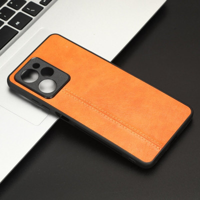 Чохол для смартфона Cosmiс Leather Case for Poco X5 Pro 5G Orange (CoLeathPocoX5pOrange) - зображення 5