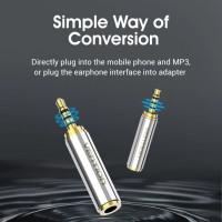 Адаптер Vention 2.5mm Male to 3.5mm Female Audio Adapter Silvery Metal Type (VAB-S02) (Цвет Silver) - фото № 3