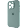 Чохол для смартфона Silicone Full Case AA Camera Protect for Apple iPhone 15 Pro 46,Pine Green - зображення 3