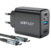 Мережевий зарядний пристрій ACEFAST A17 65W GaN multi-function HUB charger set Black k15783 - № 1 Мережевий зарядний пристрій ACEFAST A17 65W GaN multi-function HUB charger set Black (7073) ACEFAST - № 1