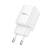 Мережевий зарядний пристрій HOCO C148A Charm single port PD30W charger (EU) White (Білий)- № 7