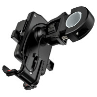 Велотримач для телефона HOCO CA73 Flying one-touch bicycle and motorcycle universal holder Black＆Red (Цвет Black-Red) - фото № 3